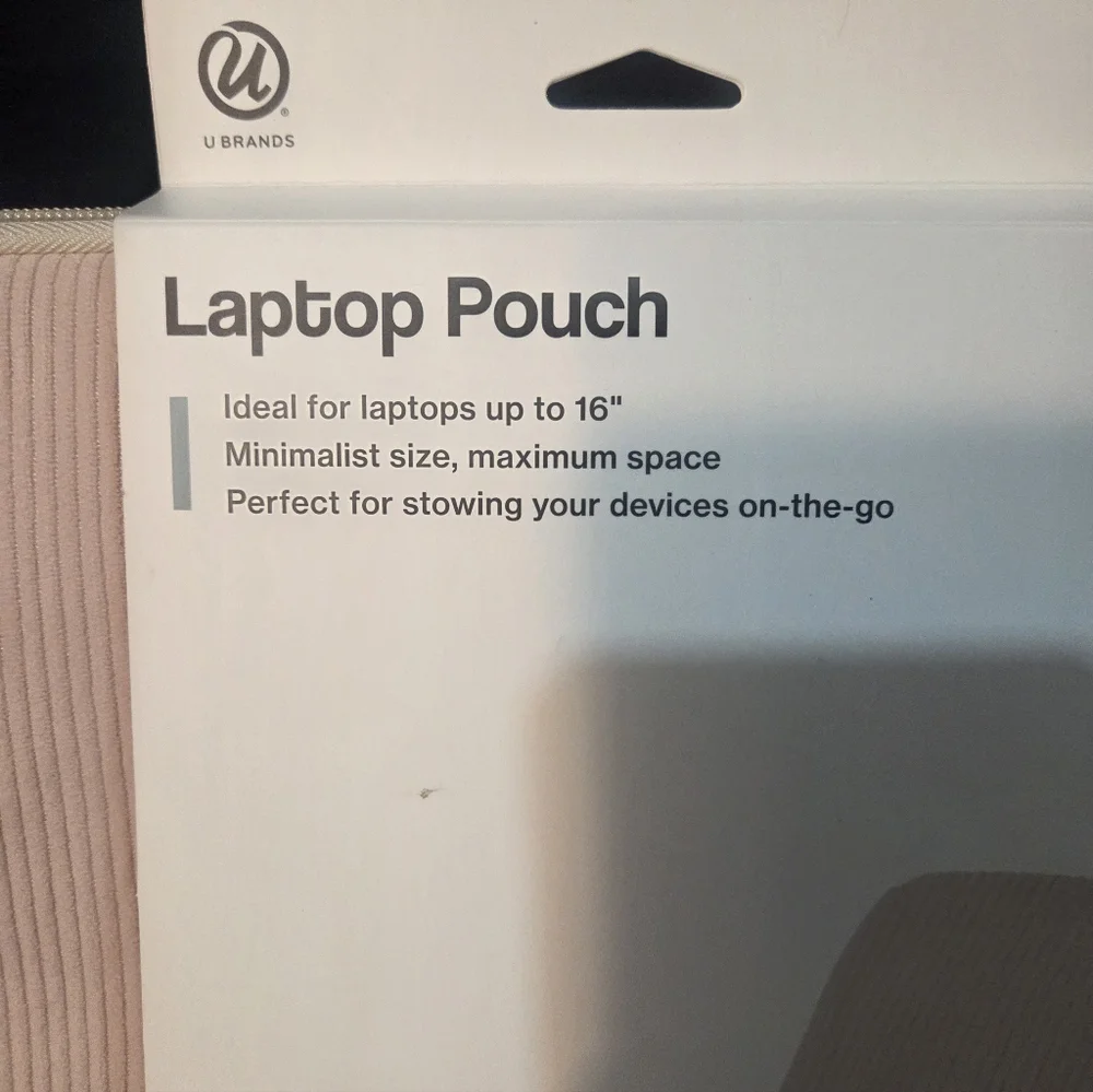 Pink Laptop Pouch with Zipper